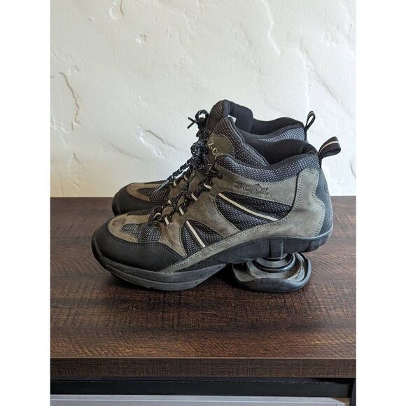 Z-Coil High Desert Gray and Black Hiking Boots Pain Relief Spring Heel Size 10 - Picture 2 of 11